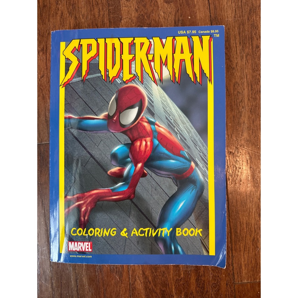 Spider-Man‎ Coloring & Activity Book 2002 Marvel Paradise Press Kids Fun